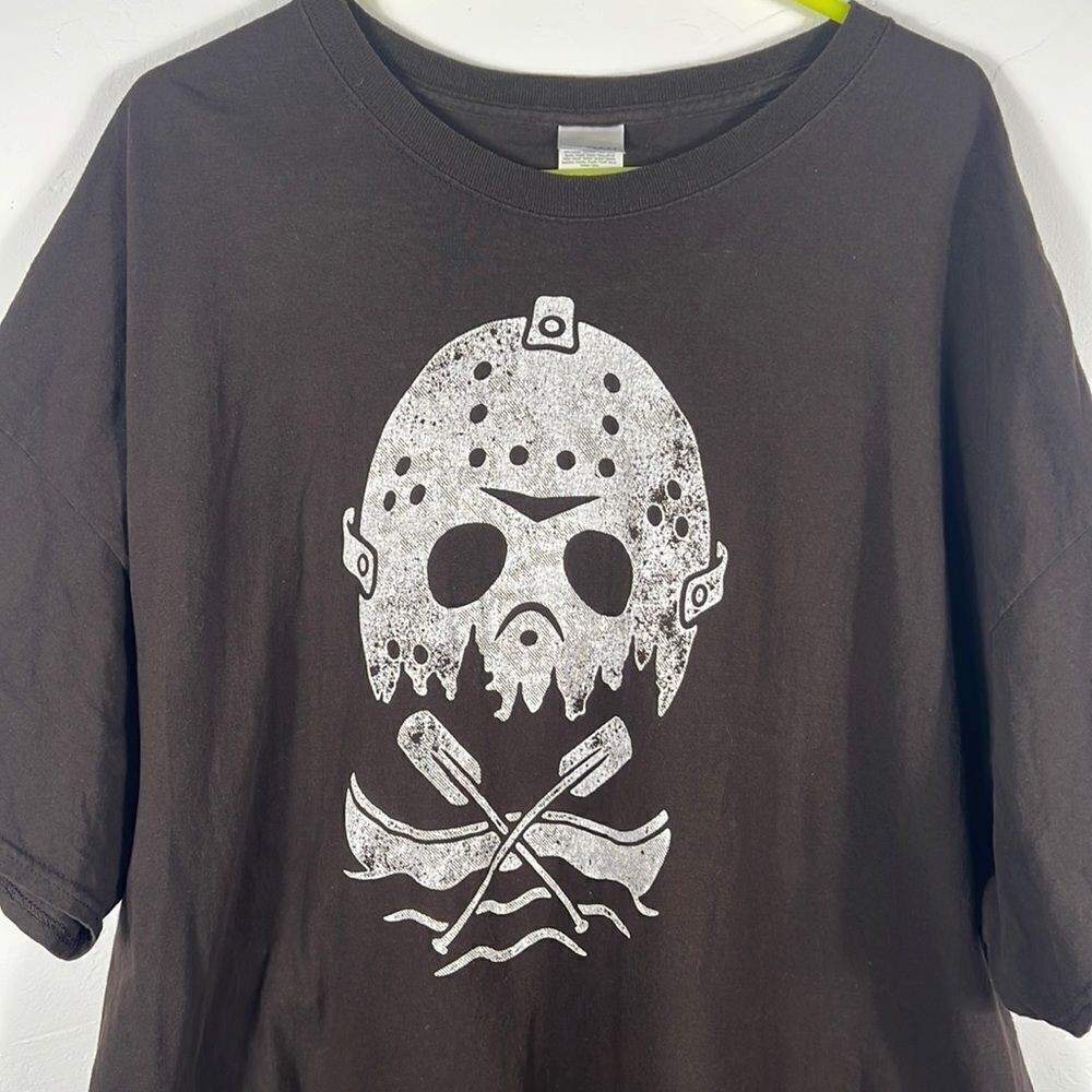 🔥 FRIDAY THE 13th JASON Movie Promo Tee - Evil Halloween Horror‎ - Sz 4XL - EUC